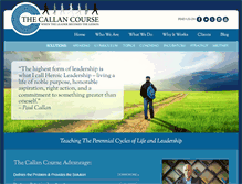 Tablet Screenshot of callancourse.com